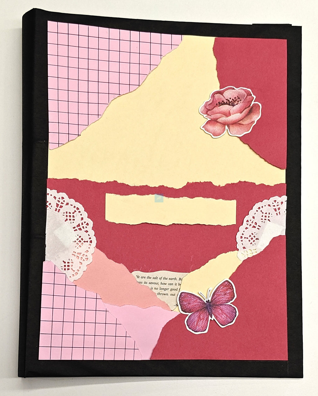 Project Banao A4 Handmade Project File Combo - Pink & Red Floral Theme | Ring Binder with 10 Designer Sheets | School & College Assignment Presentation File | Made in India