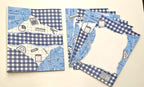Project Banao A4 Project File & Sheets Combo – Blue & White Checkered Theme | 1 Handmade Ring Binder + 10 Designer Sheets | School & College Assignment & Project Folder | Made in India