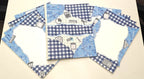Project Banao A4 Project File & Sheets Combo – Blue & White Checkered Theme | 1 Handmade Ring Binder + 10 Designer Sheets | School & College Assignment & Project Folder | Made in India