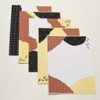 Project Banao Terracotta & Black Aesthetic A4 Project File & Sheets Combo | Handmade Ring Binder with 10 Designer Sheets | Decorative Presentation Folder for School & College Projects | Made in India