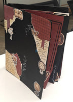 Project Banao A4 Handmade Project File & Sheets Combo – Burgundy, Black & Vintage Literary Theme | Ring Binder with 10 Designer Sheets | Retro Journal Style | Made in India