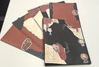 Project Banao A4 Handmade Project File & Sheets Combo – Burgundy, Black & Vintage Literary Theme | Ring Binder with 10 Designer Sheets | Retro Journal Style | Made in India