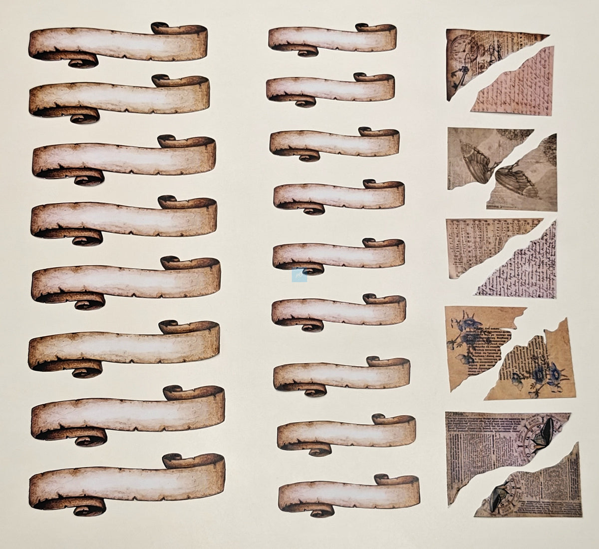 Project Banao Decoration Borders & Headings Cutouts Set - Vintage Antique Scroll & Parchment Theme | Borders, Headings & Subheadings, DIY School Project, Chart & Craft Decoration Supplies | Made in India