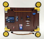 Project Banao Obstacle Avoiding Robot Car Kit | Arduino UNO Smart Autonomous Robot with Ultrasonic Sensor, 4WD Motors & Servo Motor | DIY Robotics STEM Science Project for School Students