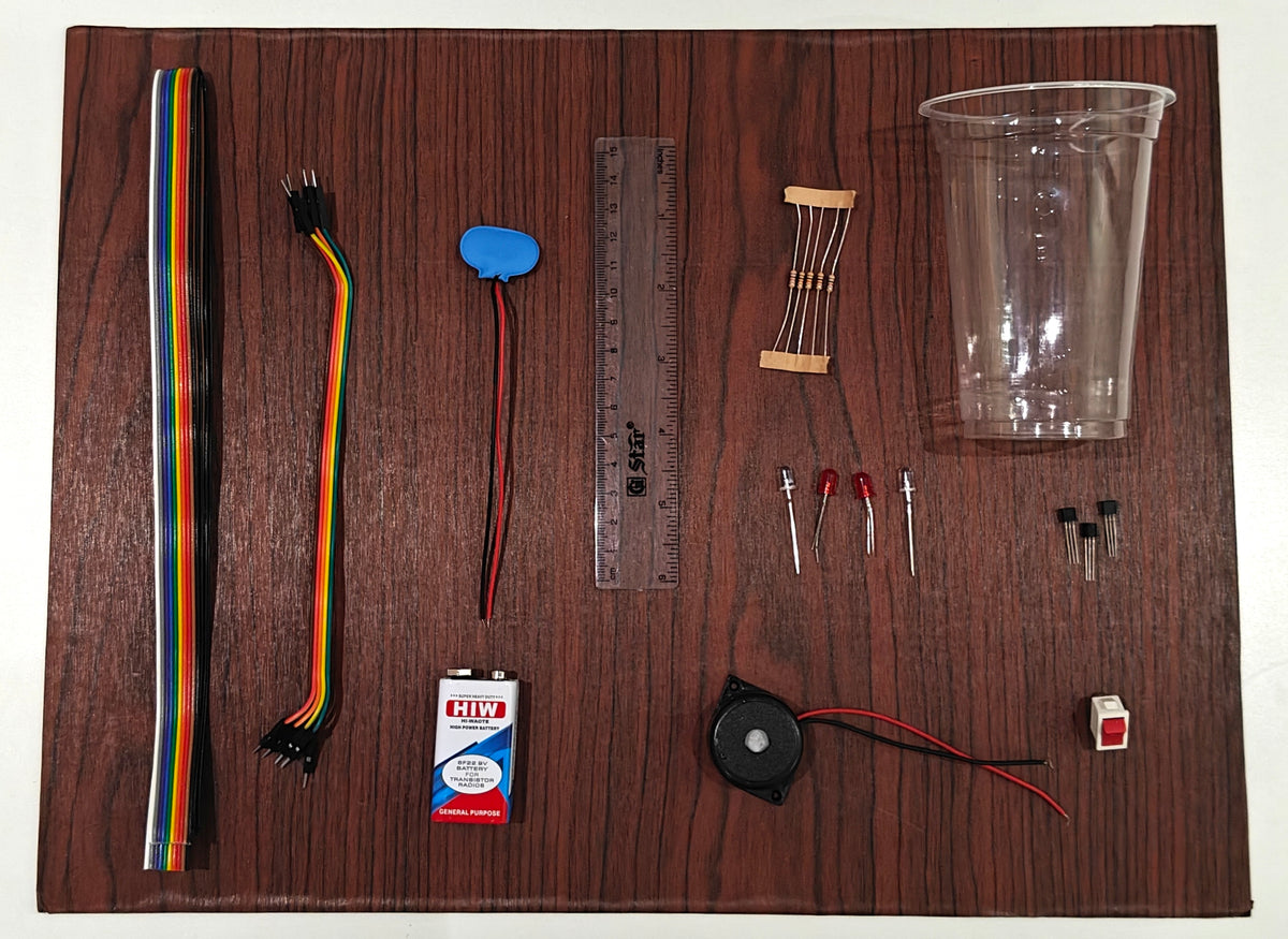 Project Banao Water Level Indicator Model Project Kit (DIY) | Water Tank Level Detector with LED Indicators & Buzzer Alarm | School Science Project for Students, STEM Learning, Electronics Experiment & Science Exhibition
