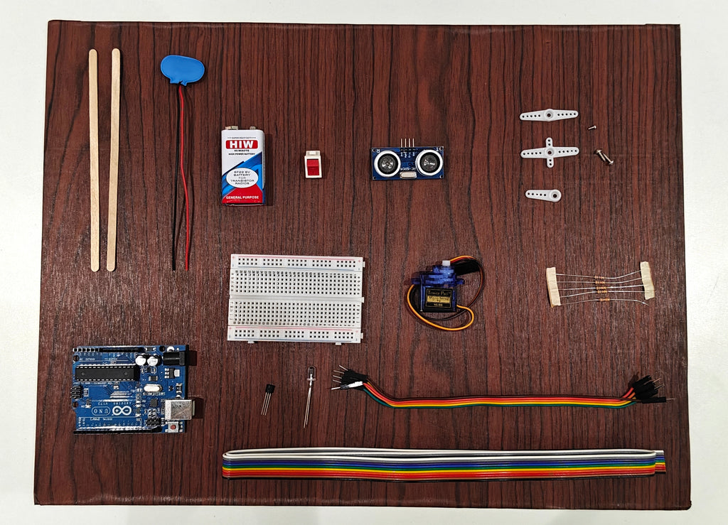 Project Banao Automatic Parking Toll Model Project Kit (STEM) | Arduino-Based Smart Parking Gate with Ultrasonic Sensor, Servo Motor & LED Indicators | STEM Science Exhibition & School Project