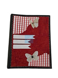 Project Banao Handmade Butterfly Folder for Documents | A4 Size File Folder for Office, School & College Use | Artistic Red Textured Paper Design | Fits A4-Size Sheets