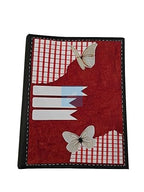 Project Banao Handmade Butterfly Folder for Documents | A4 Size File Folder for Office, School & College Use | Artistic Red Textured Paper Design | Fits A4-Size Sheets