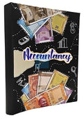 Project Banao Handmade Designer Folder for Documents (Fits A4 Size Sheets) | File Folder for Office, School & College Use | Creative Money Theme Binder | Handmade Art Cover Folder | Durable A4 Paper Organiser