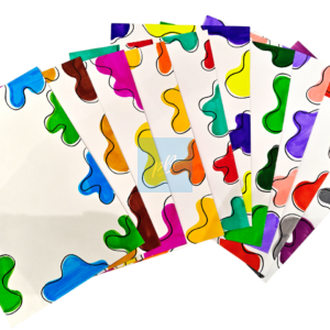 Project Banao A4 Abstract Border Art Paper Pack – Multicolor Handmade Sheets for Journals, School Projects, Scrapbooks & Creative Stationery (10 Sheets)