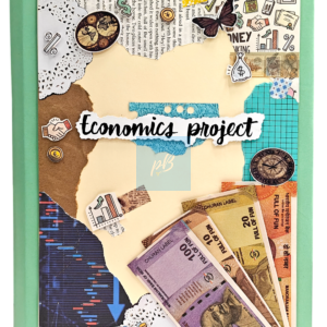 Project Banao Handmade Ring Folder – A4 Size Designer File for School, College & Office Use | Creative Money Theme Cover | Durable Refillable Binder for Documents & Projects