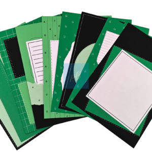 Project Banao Green A4 Designer Sheets for Scrapbooking & Journaling – 10-Pack 180 GSM Craft Paper, Aesthetic Writing Paper, Decorative Background Sheets for DIY Art, Cards & Projects