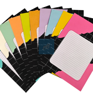 Project Banao A4 Multicolour Designer Papers – Pack of 10 | 180 GSM Scrapbook Sheets with Grid & Torn Edge Design | Aesthetic Craft Paper for Journaling, DIY Projects, Art & Craft, School Projects