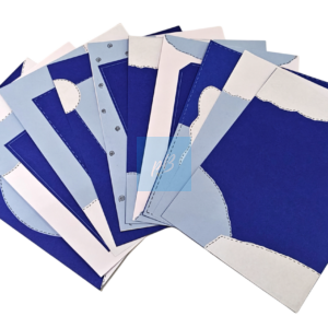 Project Banao A4 Blue Designer Papers for Scrapbooking & Journaling – 180 GSM, 10-Pack Aesthetic Craft Sheets, Decorative Background Paper for DIY Cards, School Projects & Art Journals