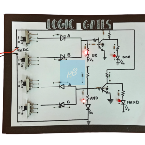 Project Banao Logic Gates Working Model – and, OR, NOR, NAND Circuit Board with LEDs & Switch Inputs | School Science Project | STEM Electronics Learning Kit