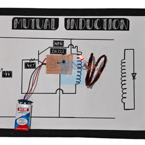 Project Banao Mutual Induction Experiment Kit with 9V Battery, LED, Induction Coils & Transistor – Educational Physics STEM Project for Students