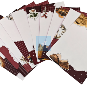 Project Banao White-Vintage Scrapbook Paper Set of 10 | 180 GSM Aesthetic Journaling Paper for Scrapbooking, School Projects, Bullet Journal, Card Making, Planner Decoration & DIY Craft Supplies