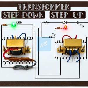 Project Banao Transformer Working Model – Step Up & Step Down Transformer Demonstration Board with LEDs, Iron Core, Coils | School Science Project | STEM Physics Learning Kit