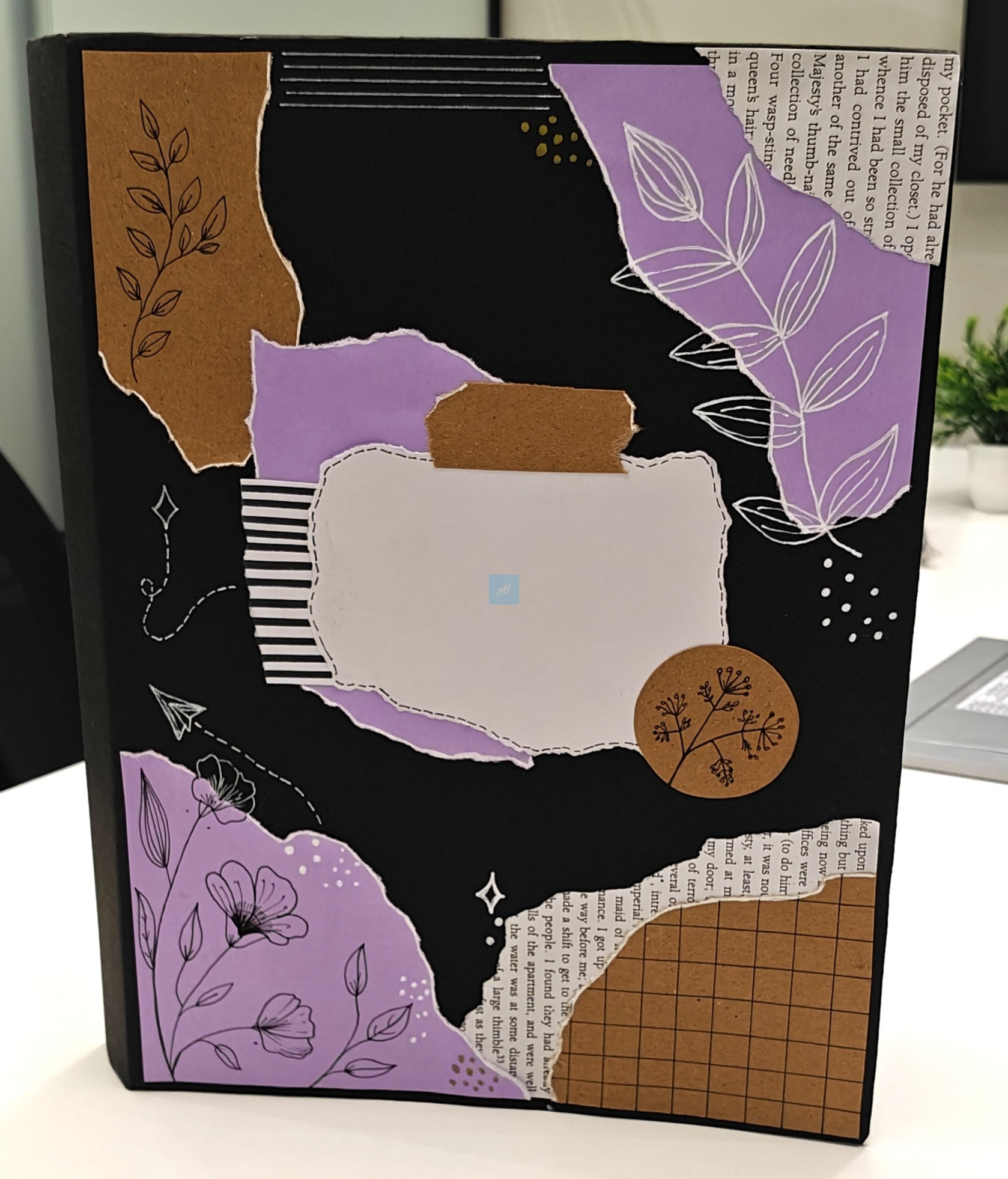 Project Banao Black & Lavender Theme A4 Ring Folder | Handmade A4 Project File | Presentation Folder for School, College & Office Documents | Made in India - Image 5