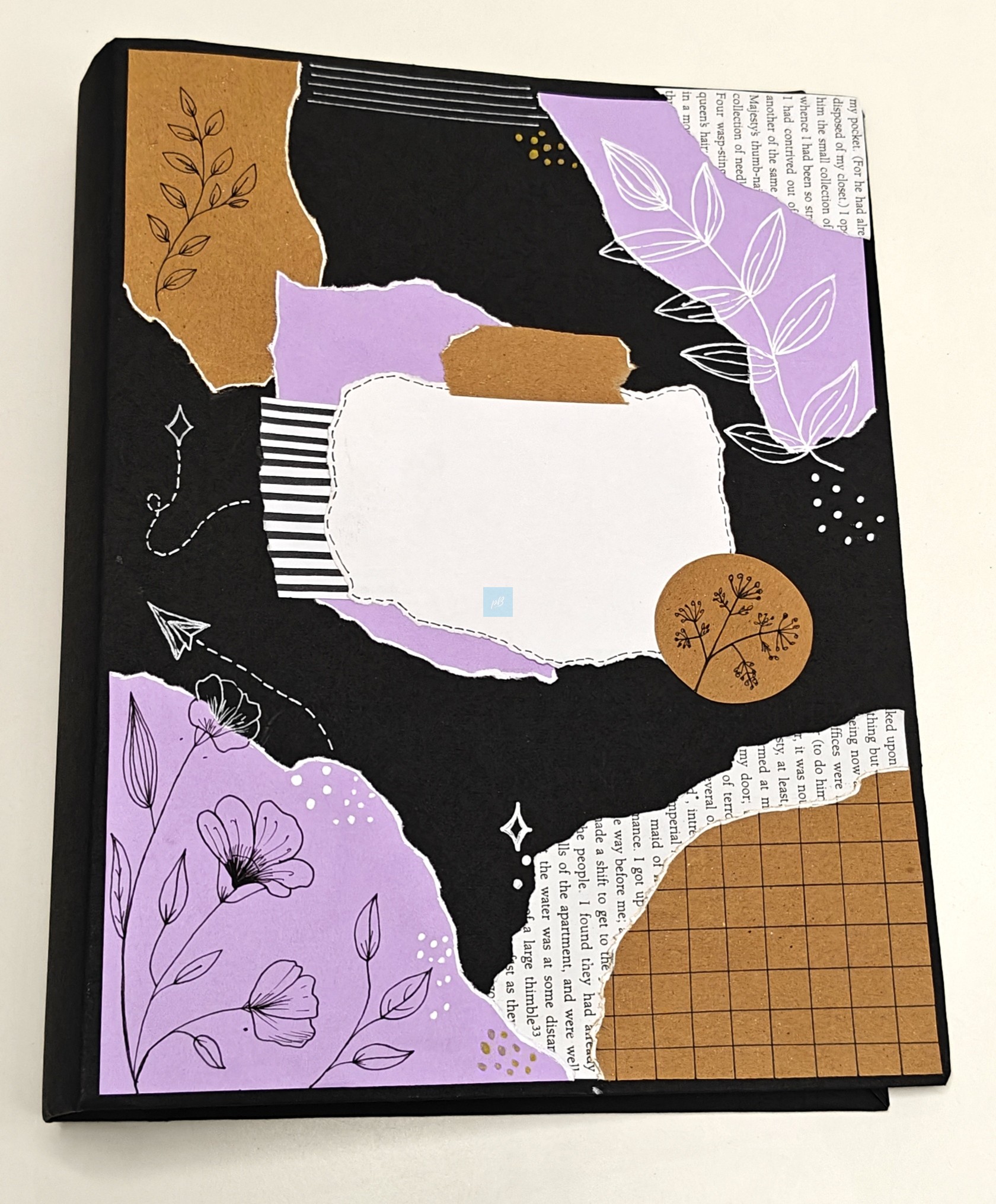Project Banao Black & Lavender Theme A4 Ring Folder | Handmade A4 Project File | Presentation Folder for School, College & Office Documents | Made in India - Image 6