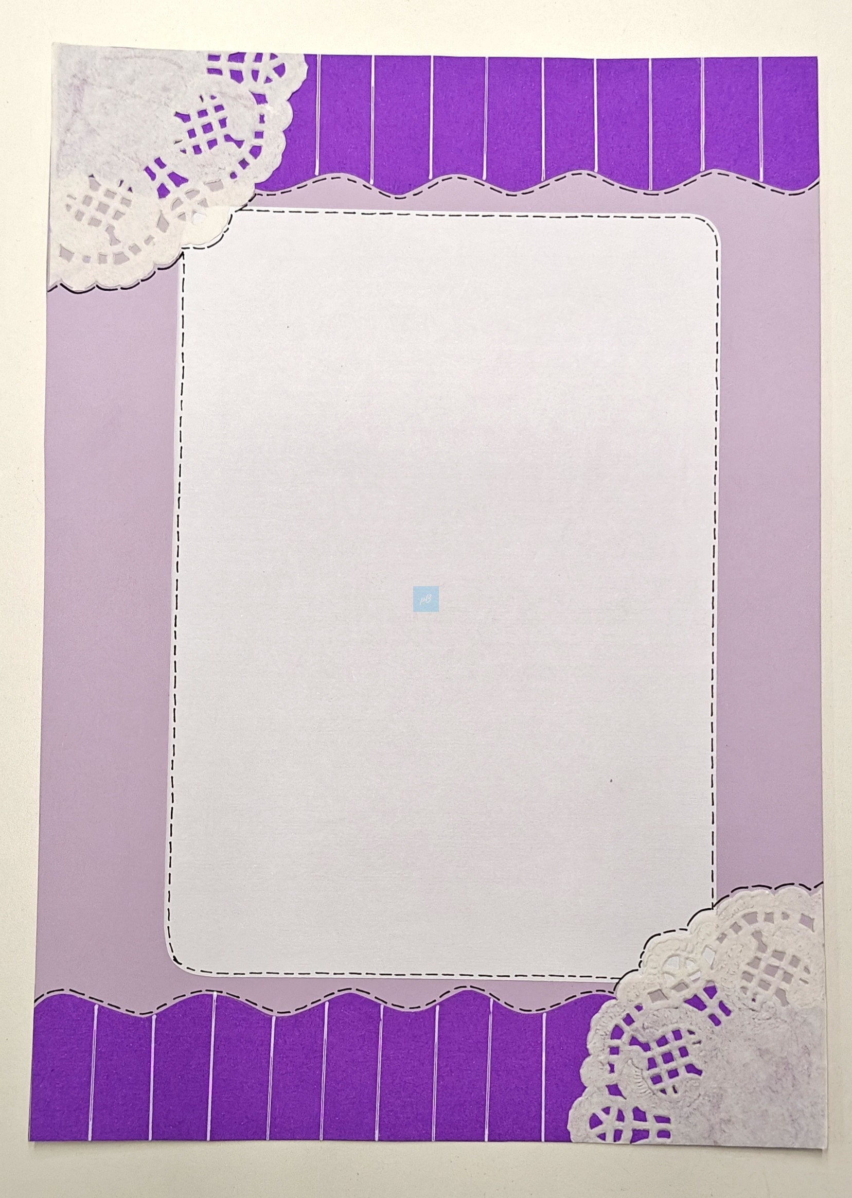 Project Banao Lavender Lace Theme A4 Handmade Designer Sheets | Pack of 10 Sheet | Decorative Craft Paper for School Projects, Scrapbooking, Journals, & DIY Art | 180 GSM | Made in India - Image 4