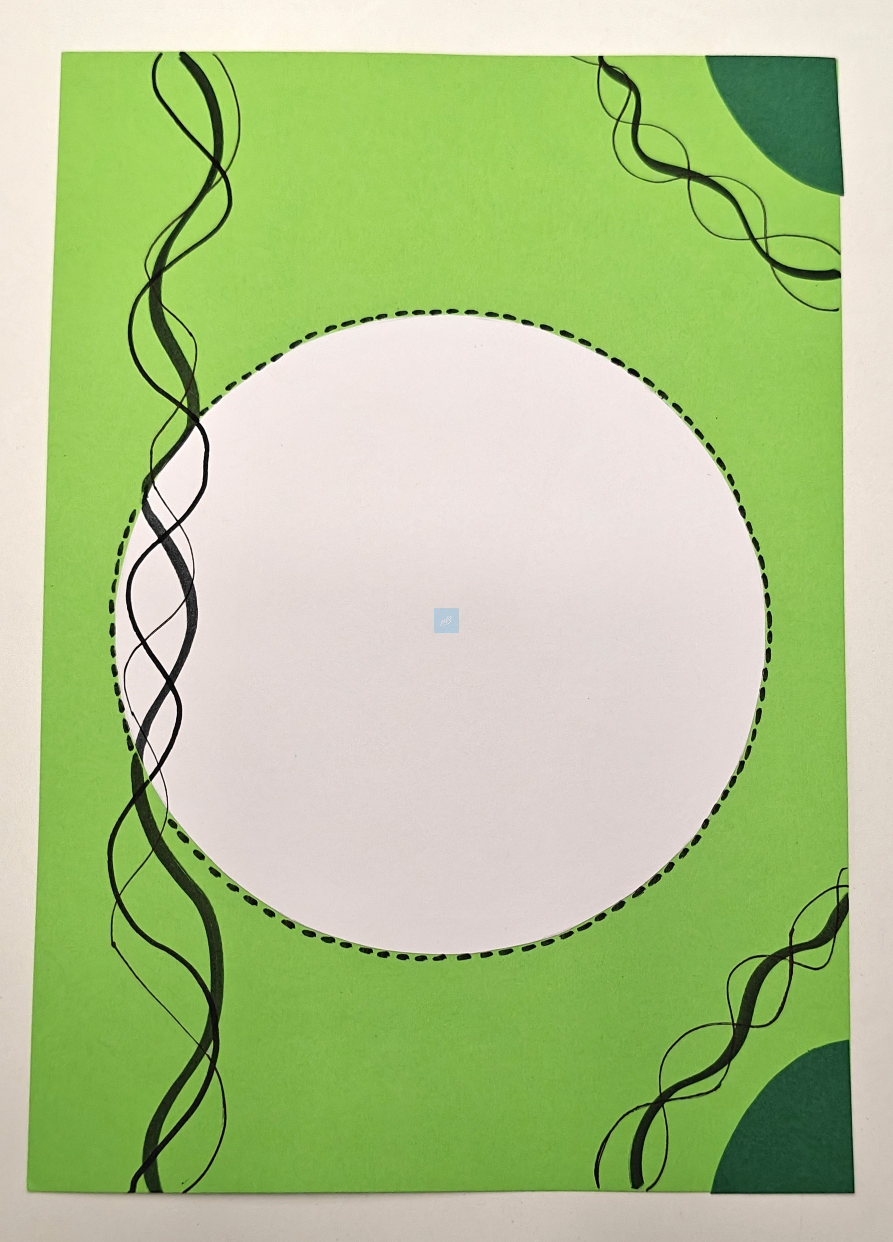 Project Banao Green Abstract Theme A4 Handmade Designer Sheets | Pack of 10 Sheets | Decorative Craft Paper for School Projects, Scrapbooking, Journals, & DIY Art | Made in India - Image 6