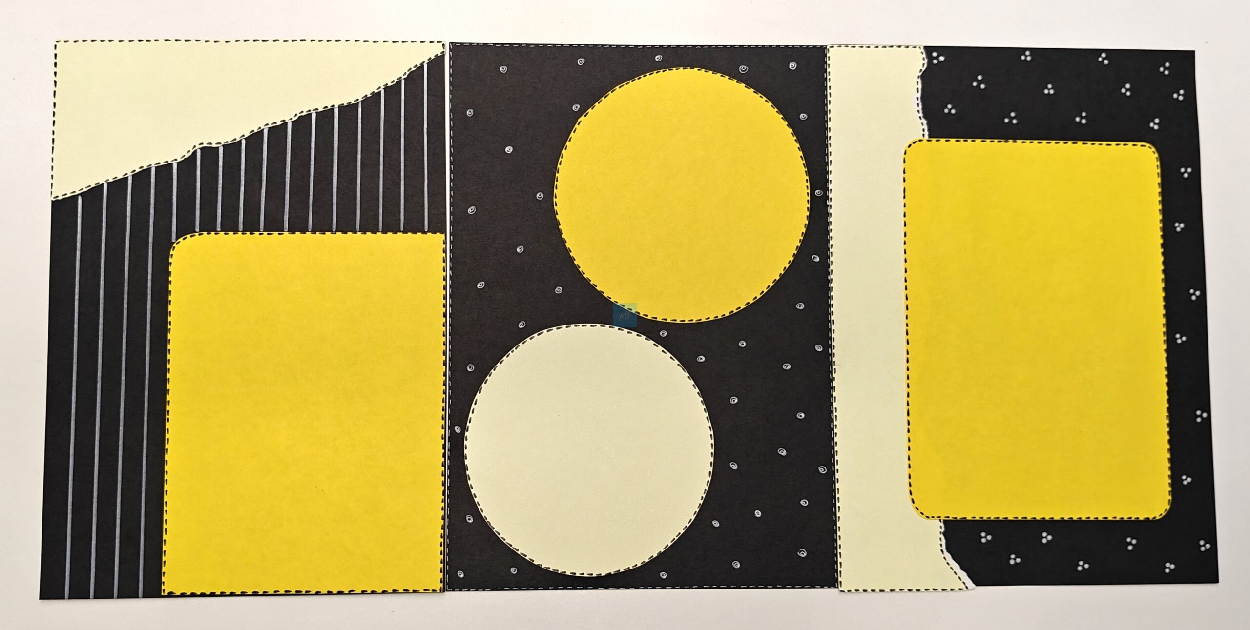 Project Banao Honeycomb Yellow & Black A4 Handmade Designer Craft Sheets (10 pcs) | Decorative Paper for Scrapbook, School Projects, Journals, Art & DIY Decorations | Made in India - Image 2