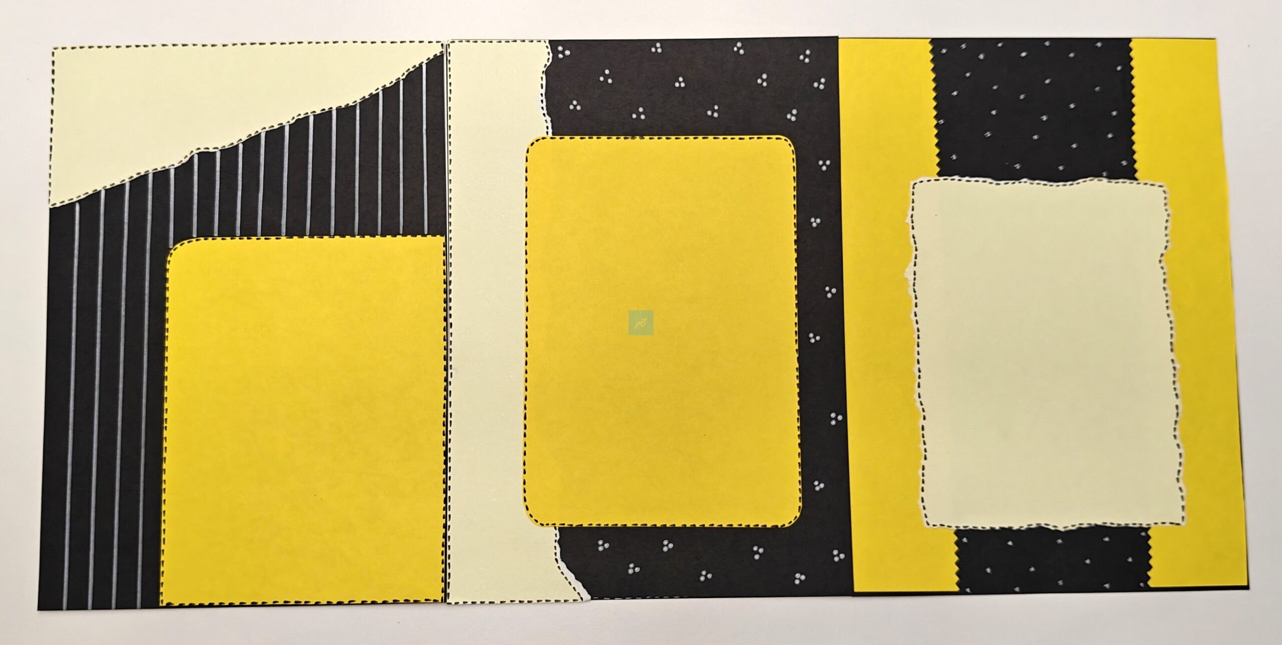 Project Banao Honeycomb Yellow & Black A4 Handmade Designer Craft Sheets (10 pcs) | Decorative Paper for Scrapbook, School Projects, Journals, Art & DIY Decorations | Made in India - Image 7