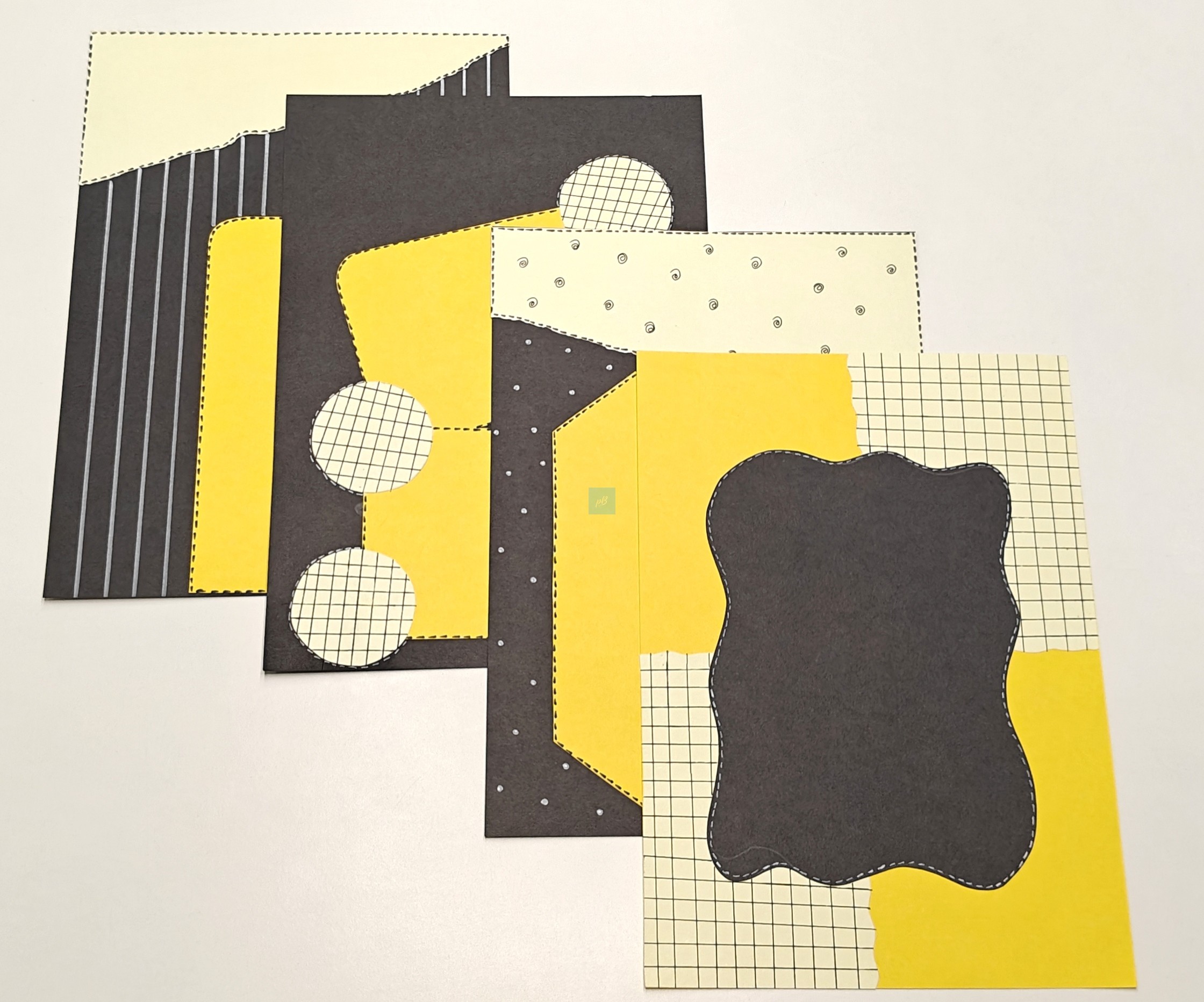 Project Banao Honeycomb Yellow & Black A4 Handmade Designer Craft Sheets (10 pcs) | Decorative Paper for Scrapbook, School Projects, Journals, Art & DIY Decorations | Made in India - Image 4