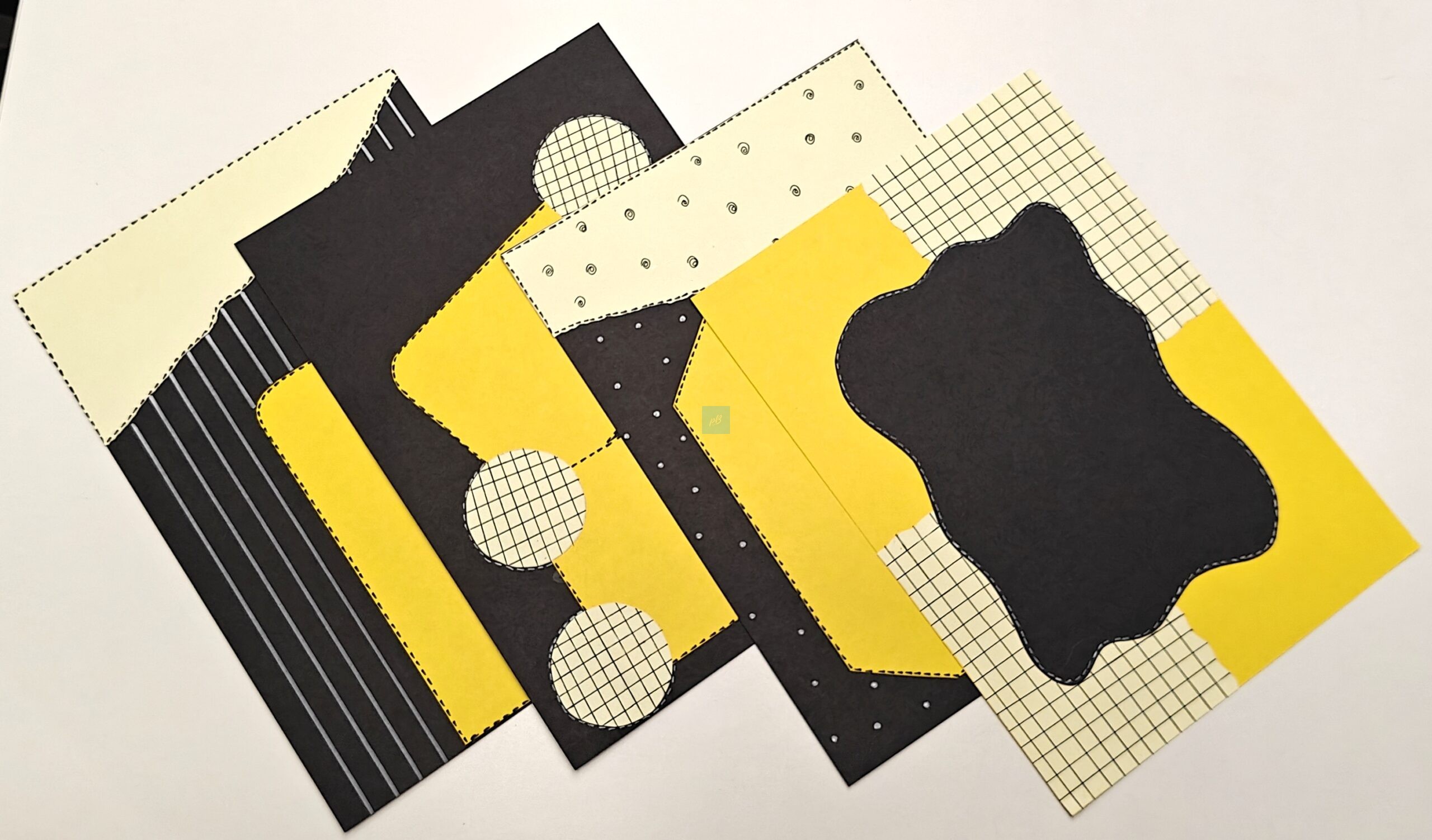 Project Banao Honeycomb Yellow & Black A4 Handmade Designer Craft Sheets (10 pcs) | Decorative Paper for Scrapbook, School Projects, Journals, Art & DIY Decorations | Made in India - Image 5