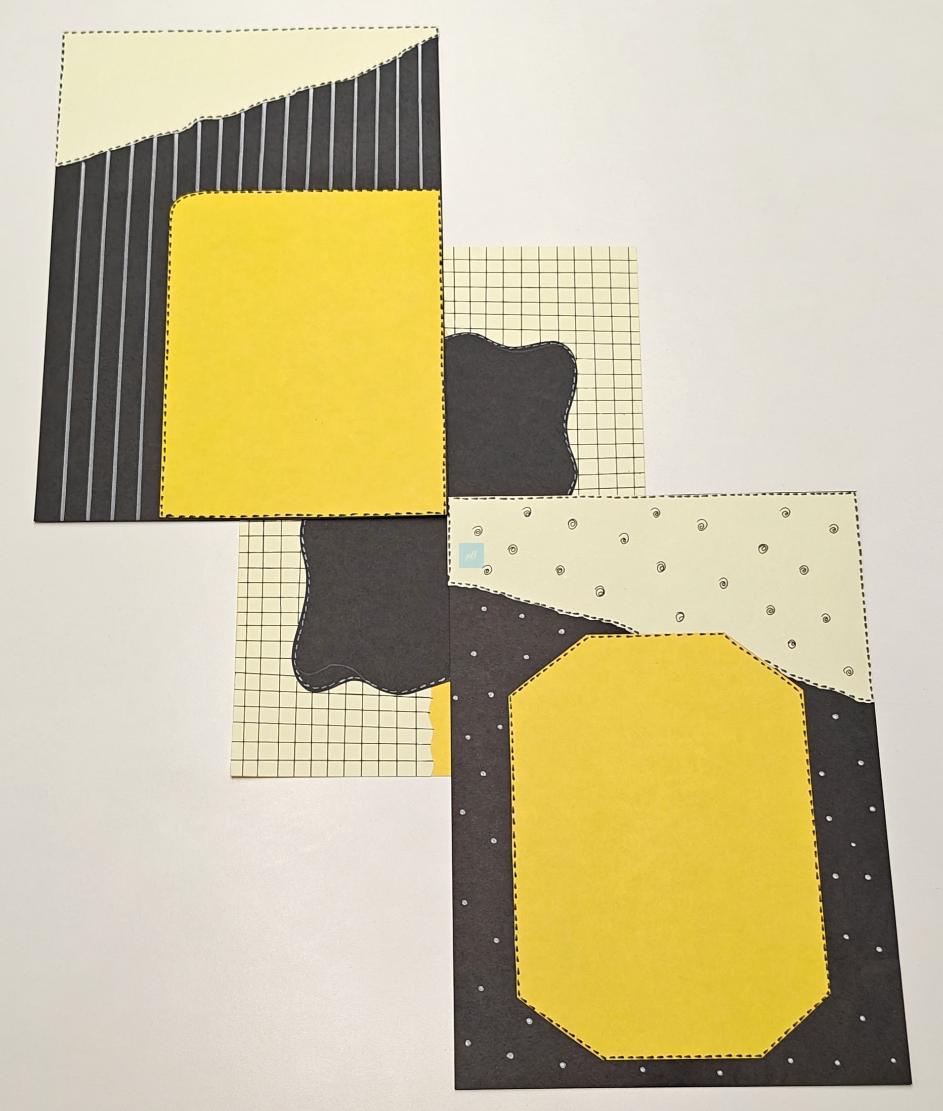 Project Banao Honeycomb Yellow & Black A4 Handmade Designer Craft Sheets (10 pcs) | Decorative Paper for Scrapbook, School Projects, Journals, Art & DIY Decorations | Made in India - Image 6