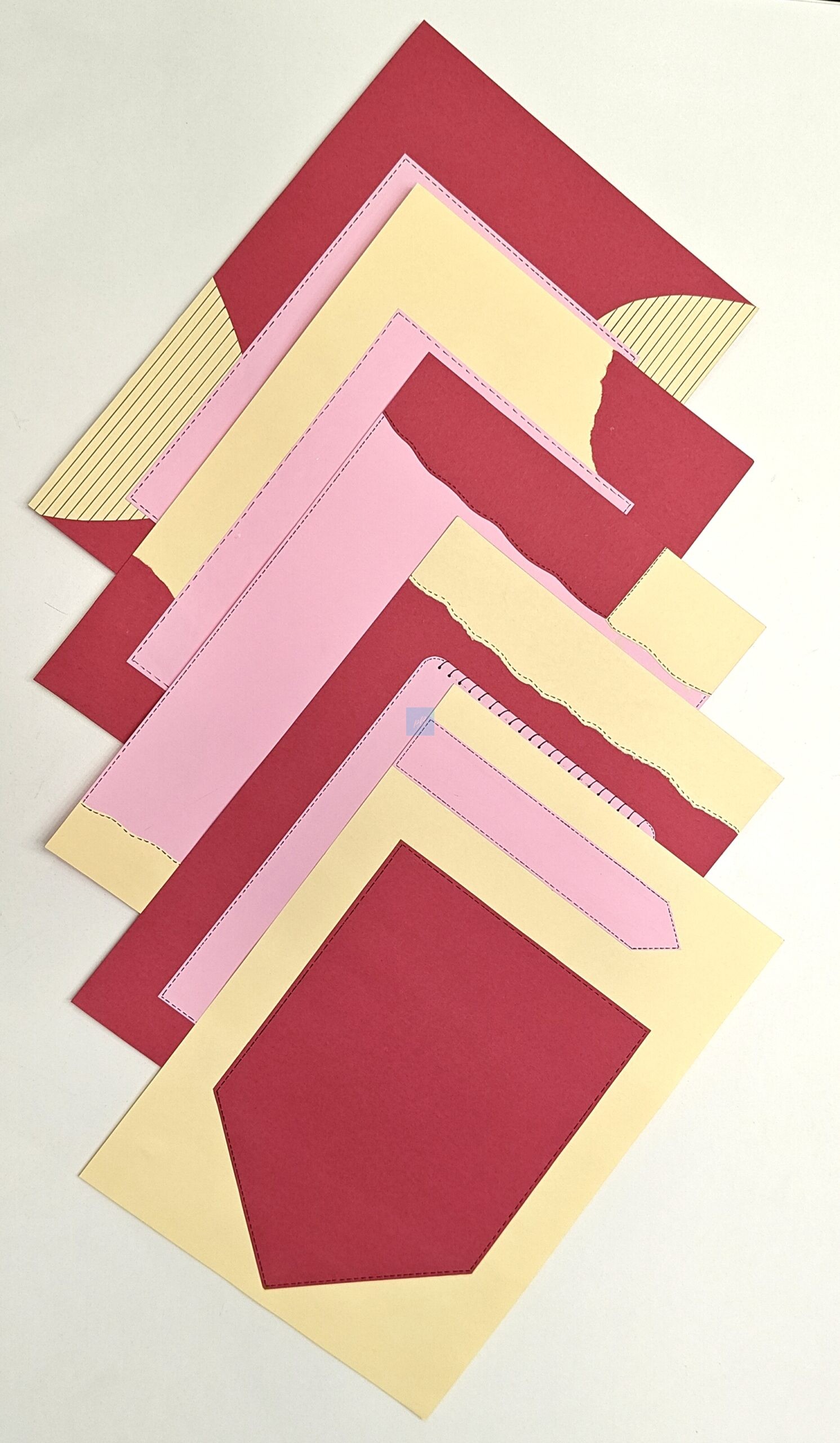 Project Banao A4 Handmade Project File Combo - Pink & Red Floral Theme | Ring Binder with 10 Designer Sheets | School & College Assignment Presentation File | Made in India - Image 8