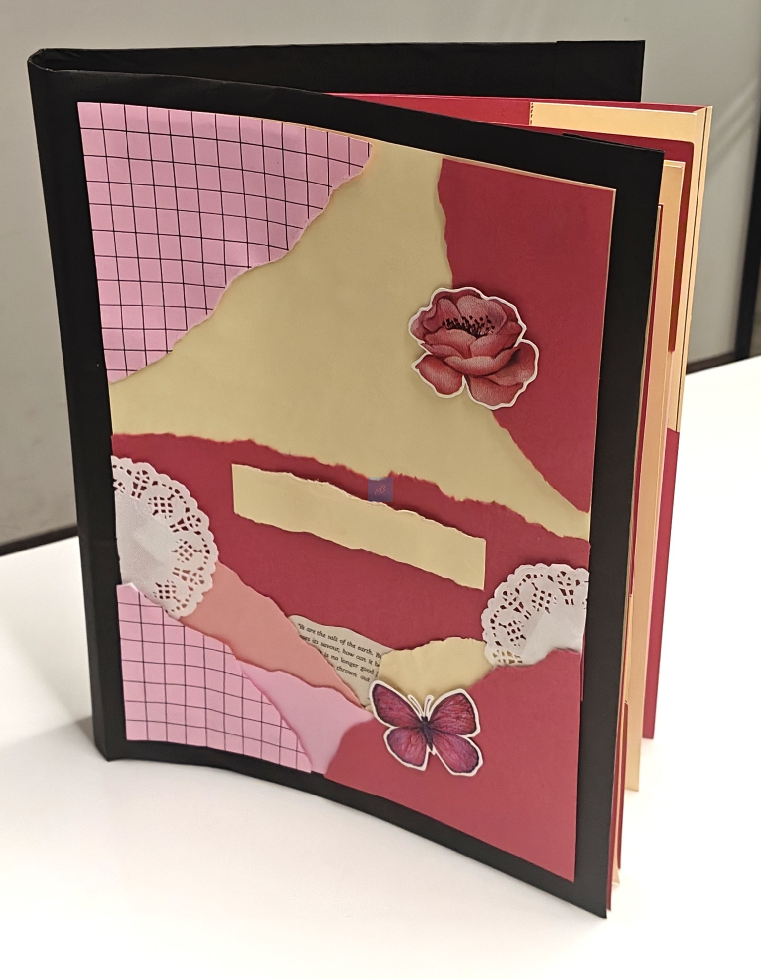 Project Banao A4 Handmade Project File Combo - Pink & Red Floral Theme | Ring Binder with 10 Designer Sheets | School & College Assignment Presentation File | Made in India - Image 2