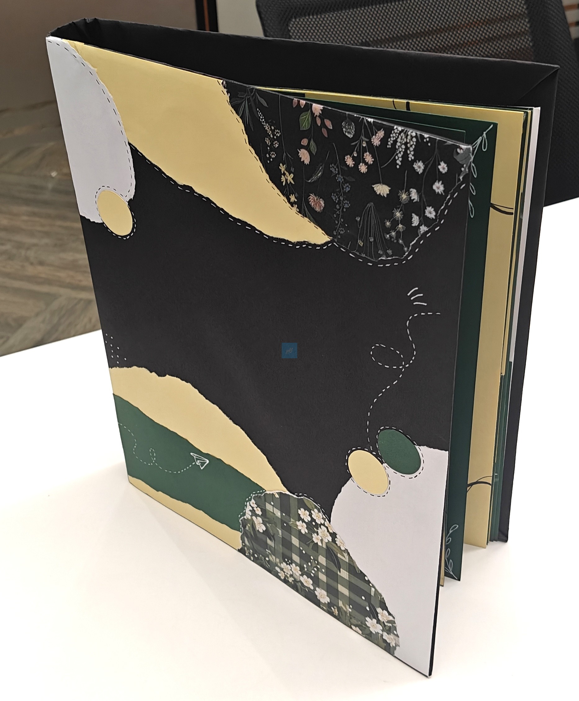 Project Banao Botanical Aesthetic A4 Project File & Sheets Combo | Handmade Ring Binder with 10 Designer Sheets | Floral Presentation Folder for School & College Projects | Made in India - Image 7