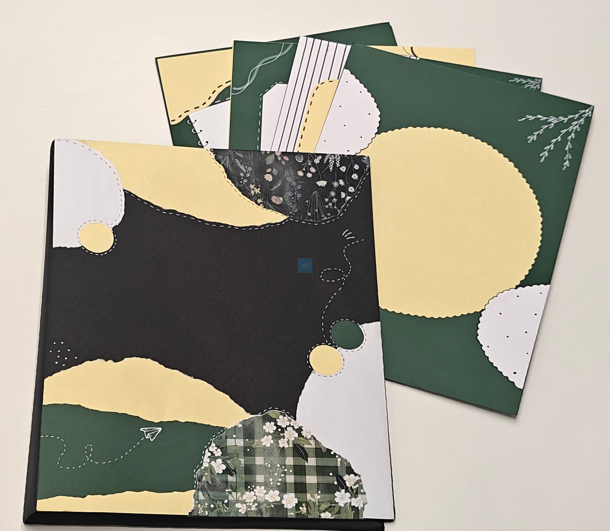 Project Banao Botanical Aesthetic A4 Project File & Sheets Combo | Handmade Ring Binder with 10 Designer Sheets | Floral Presentation Folder for School & College Projects | Made in India - Image 3