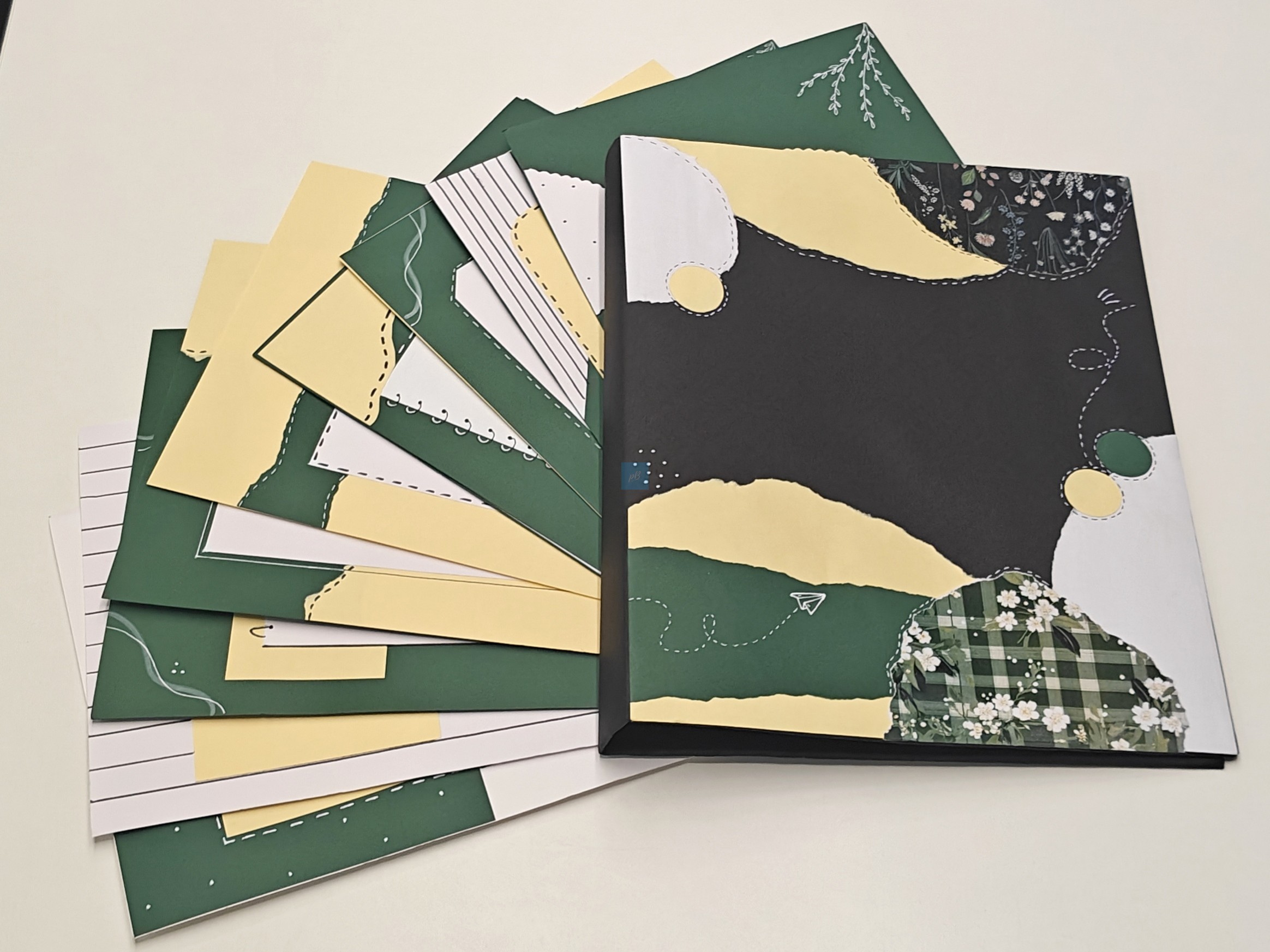 Project Banao Botanical Aesthetic A4 Project File & Sheets Combo | Handmade Ring Binder with 10 Designer Sheets | Floral Presentation Folder for School & College Projects | Made in India - Image 4