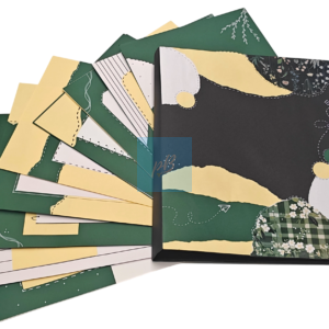Project Banao Botanical Aesthetic A4 Project File & Sheets Combo | Handmade Ring Binder with 10 Designer Sheets | Floral Presentation Folder for School & College Projects | Made in India