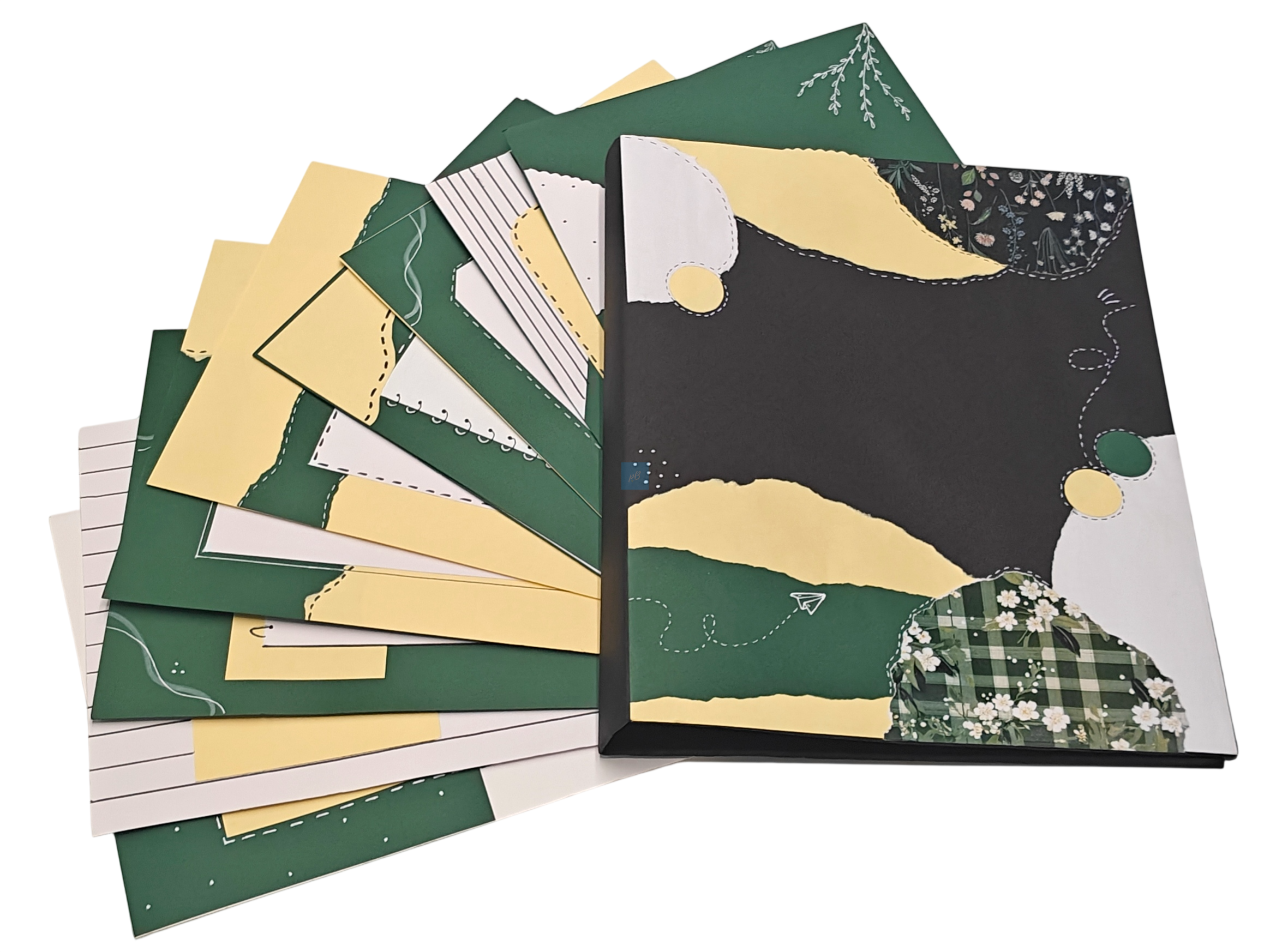Project Banao Botanical Aesthetic A4 Project File & Sheets Combo | Handmade Ring Binder with 10 Designer Sheets | Floral Presentation Folder for School & College Projects | Made in India