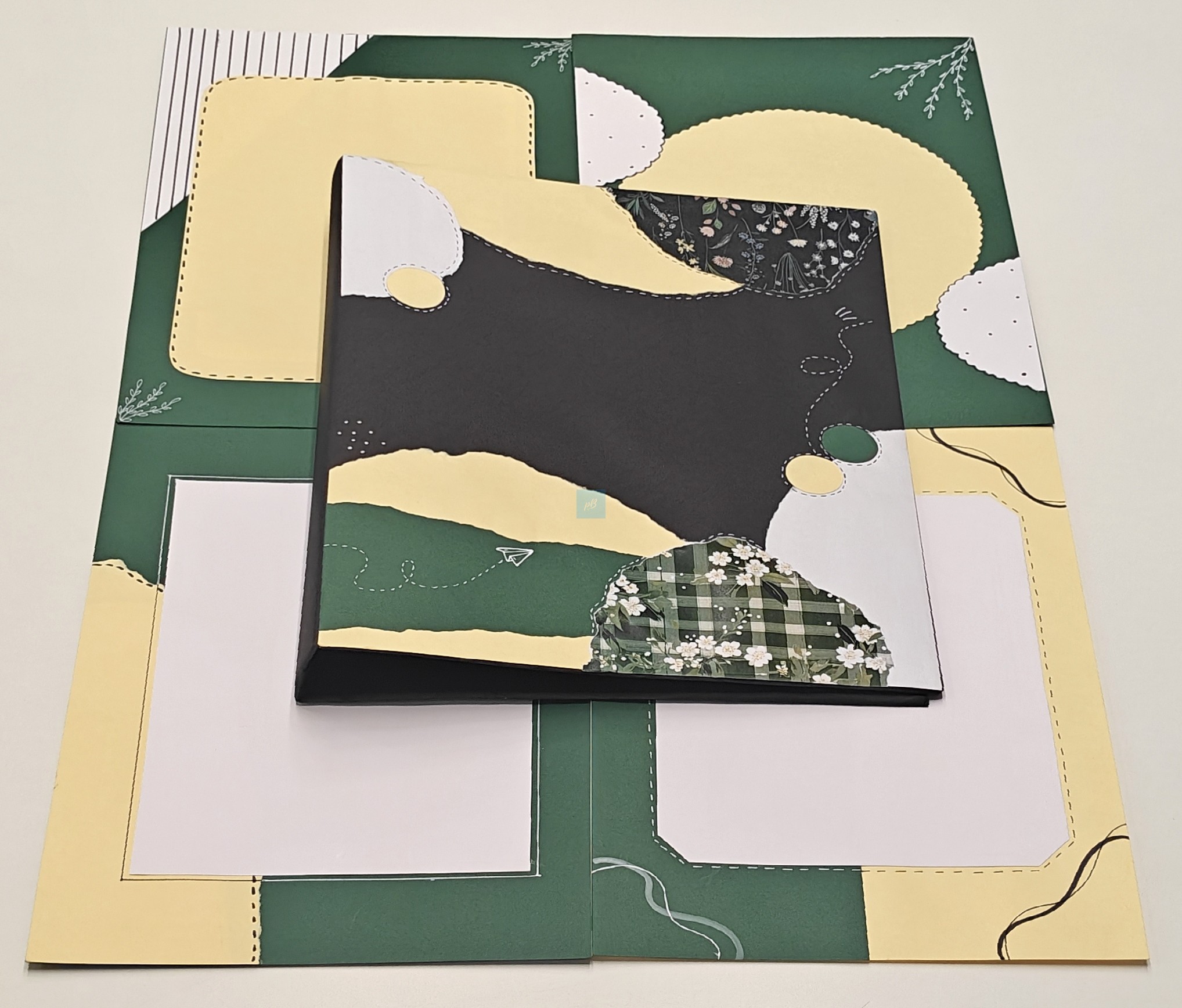 Project Banao Botanical Aesthetic A4 Project File & Sheets Combo | Handmade Ring Binder with 10 Designer Sheets | Floral Presentation Folder for School & College Projects | Made in India - Image 5