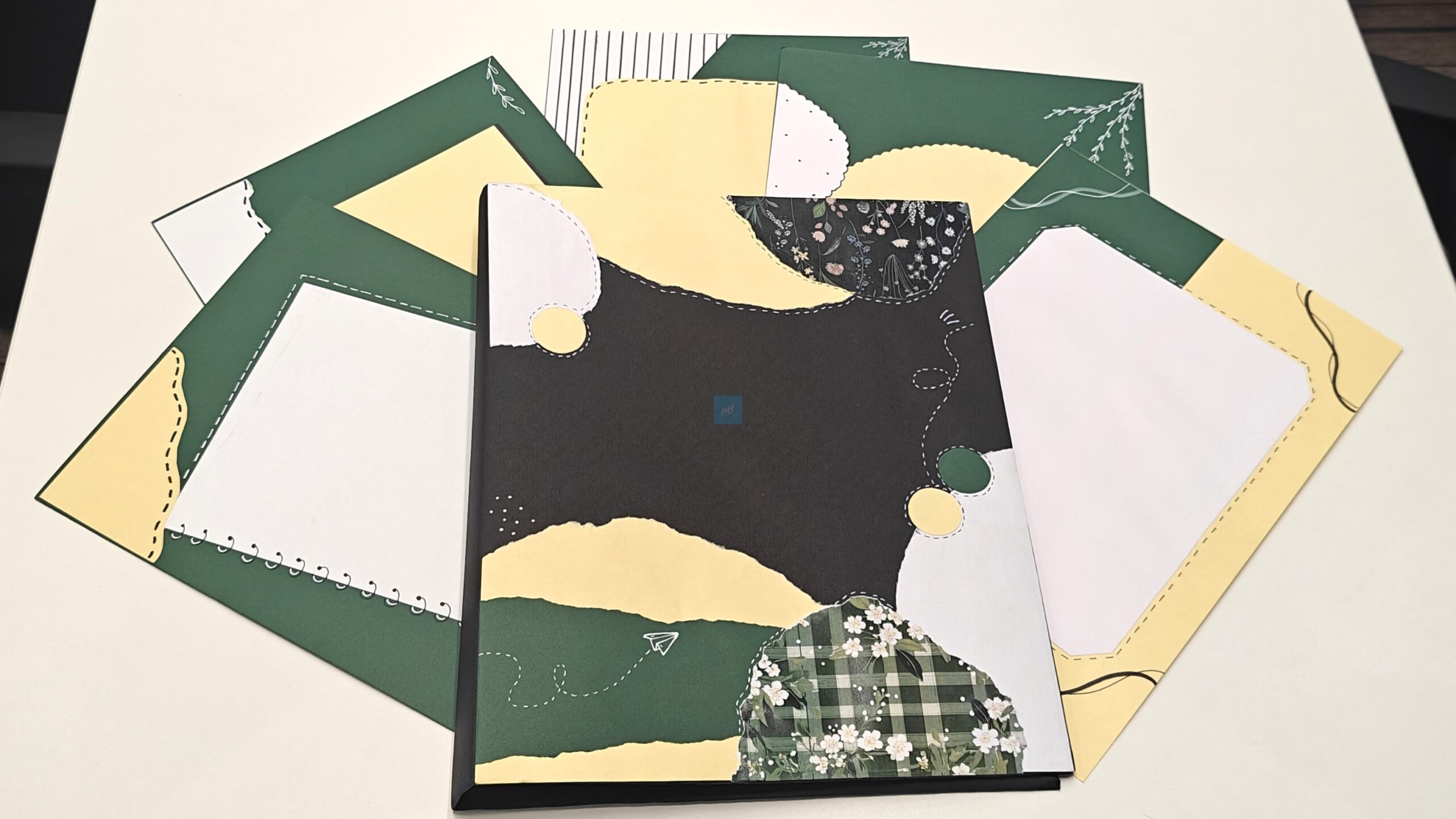 Project Banao Botanical Aesthetic A4 Project File & Sheets Combo | Handmade Ring Binder with 10 Designer Sheets | Floral Presentation Folder for School & College Projects | Made in India - Image 6