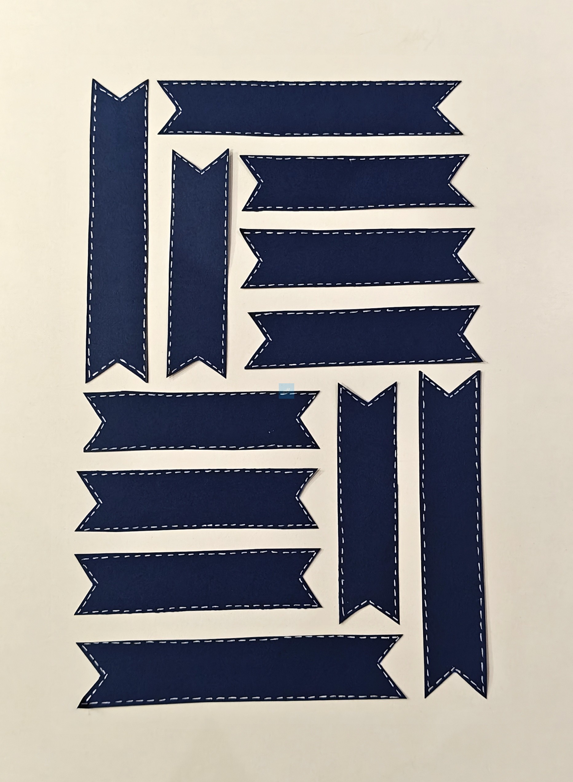 Project Banao Decoration Borders & Headings Cutouts Set - Navy Blue & White Gingham Theme | Borders, Headings & Subheadings, DIY School Project & Craft Decoration Supplies | Made in India - Image 5