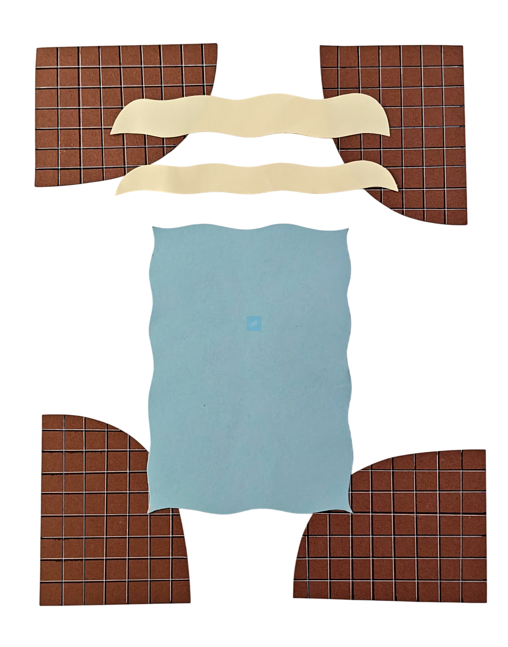 Project Banao Decoration Borders & Headings Cutouts Set - Brown & Beige Checkered Theme | Borders, Headings & Subheadings, DIY School Project, Chart & Craft Decoration Supplies | Made in India