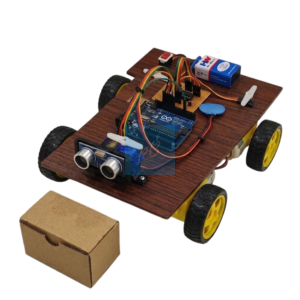 Project Banao Obstacle Avoiding Robot Car Kit | Arduino UNO Smart Autonomous Robot with Ultrasonic Sensor, 4WD Motors & Servo Motor | DIY Robotics STEM Science Project for School Students