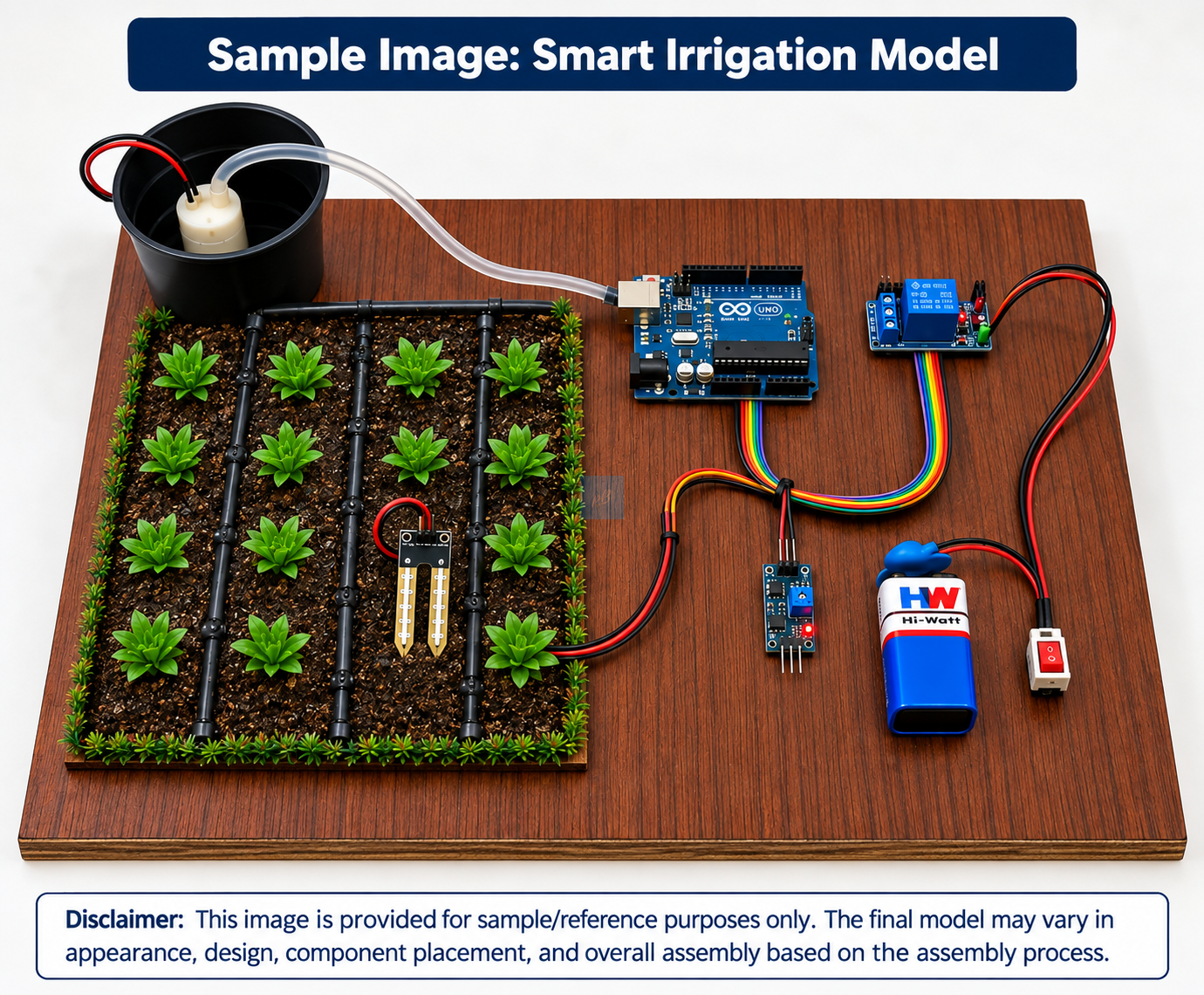 Project Banao Smart Irrigation Project Model Kit | Arduino UNO Automatic Plant Watering System with Soil Moisture Sensor, Water Pump & Relay | DIY STEM Science Project for School Students - Image 2