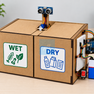 Project Banao Smart Dustbin Project Model Kit | Arduino UNO Automatic Waste Bin with Ultrasonic Sensor & Servo Motor | DIY Smart Dustbin Science Project for School Students, STEM Learning & Exhibition