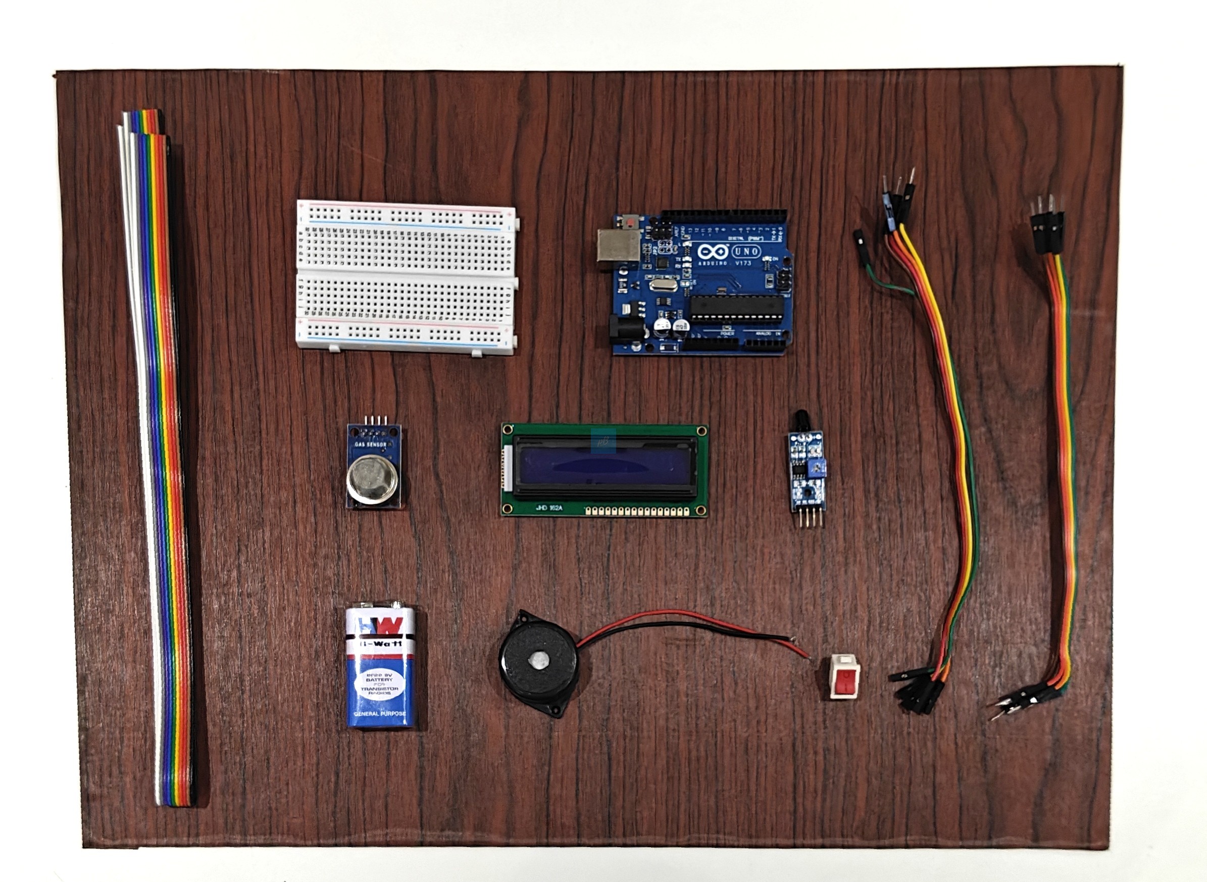 Project Banao Fire & Smoke Detection Robot Model Project Kit | Arduino UNO MQ-2 Gas & Smoke Sensor with LCD Display, Buzzer & DIY Electronics Components | STEM Science Project for School Students - Image 8