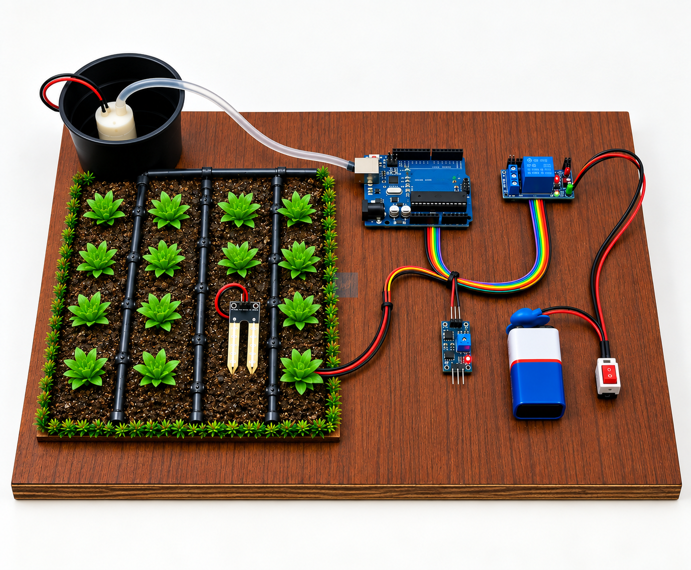 Project Banao Smart Irrigation Project Model Kit | Arduino UNO Automatic Plant Watering System with Soil Moisture Sensor, Water Pump & Relay | DIY STEM Science Project for School Students