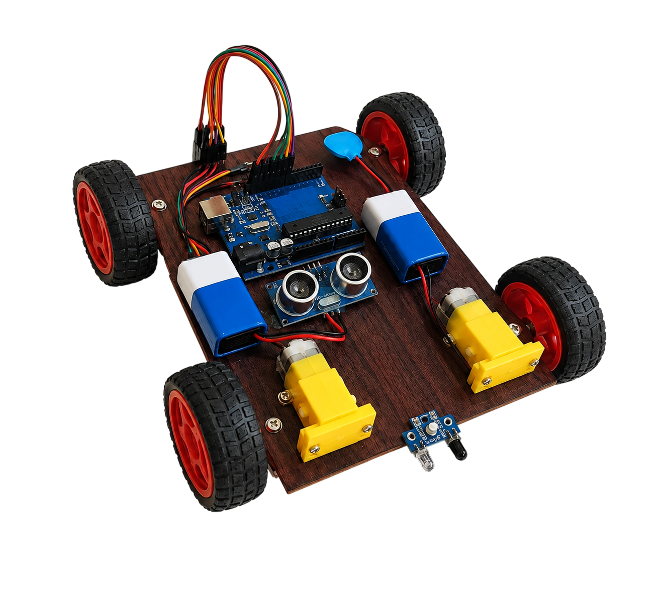 Project Banao Line Follower Robot Car Kit with Arduino UNO, IR Sensor & 4WD Motor Drive | DIY Automatic Line Tracking Robot | STEM Robotics & Electronics Project Kit for School Science Exhibition